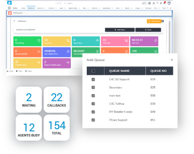 View your call center wallboard from within your Salesforce CRM with Mr VoIP's Salesforce integration